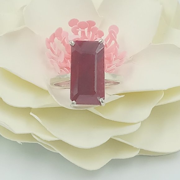 Vintage Sterling Silver Niassa Ruby - Picture 3 of 12